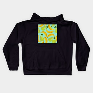 Bananas and pears green Kids Hoodie